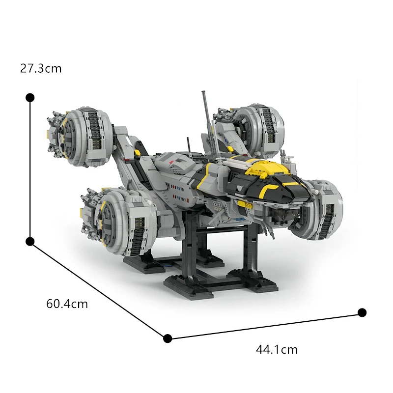 BuildMoc Movie Space USCSS Prometheus Starship Building Blocks Set For Aliens Spaceship Airship Bricks Toy For Children Kid Gift