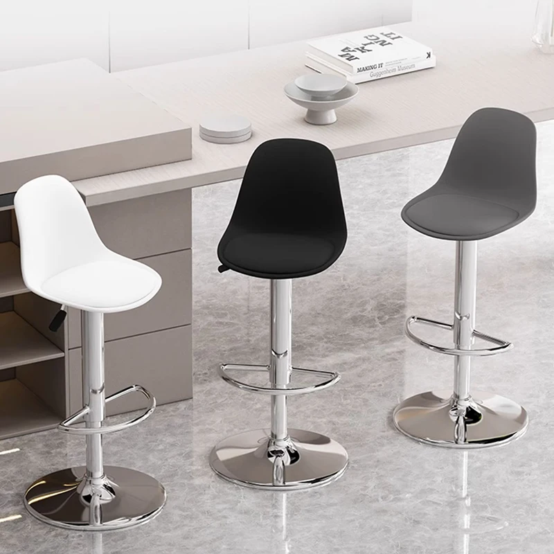 Nordic Minimalist Bar Chair Lifting Design Fishing Counter Bar Chair Waiting Library Taburetes Altos Cocina Restaurant Furniture