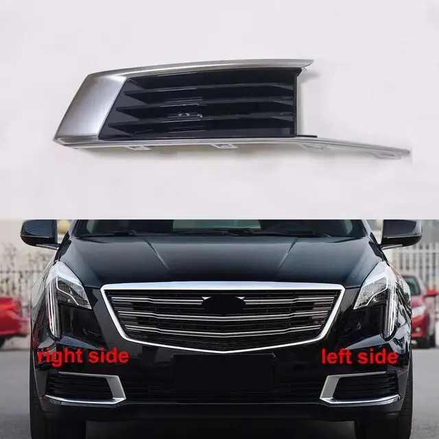 High Configuration Front Fog Lamp Frame for Cadillac XTS 2018 2019 Anti Fog Lamp Cover Front Bar Grille Decorative Cover