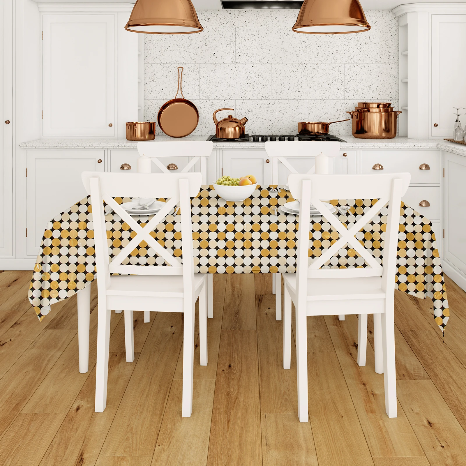 

Gold Sequin Tablecloth Rectangle Disco Party Decorative Table Runner Protective Glitter Sparkle Cover for Kitchen Bar Restaurant