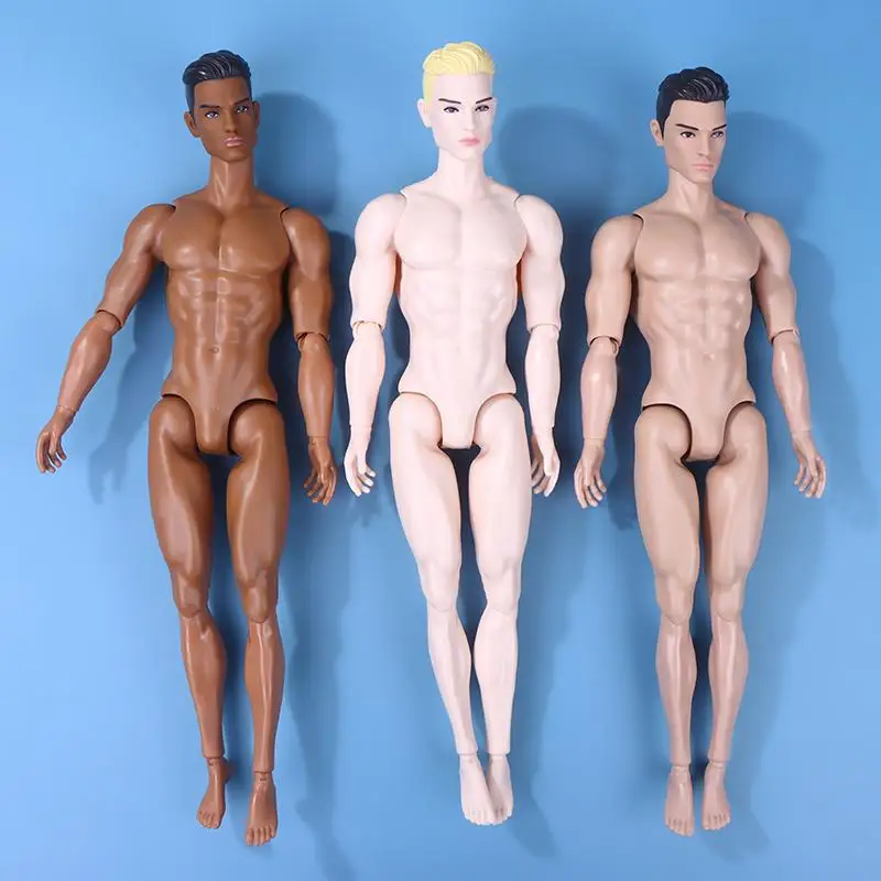 1pc Boys Doll Heads 1/6 Boys Doll Male Figures New Joints Movable Solid 35cm Dolls Kids Boys Girls DIY Toys Birthday Gifts