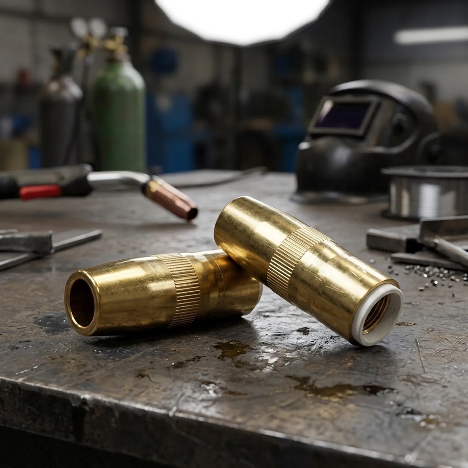 NS1200B Gas Nozzle 2 Pack for MIG Welding Consumables Compatible with for centerfire 12 Inch Copper Welding Nozzle