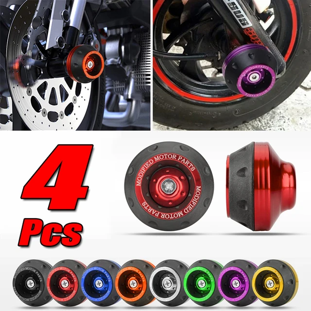 2/4Pcs Uniwersalna osłona koła motocykla Crash Pad Motocykl Crash Protectors Alloy Motocross Falling Front Fork Slider Cups