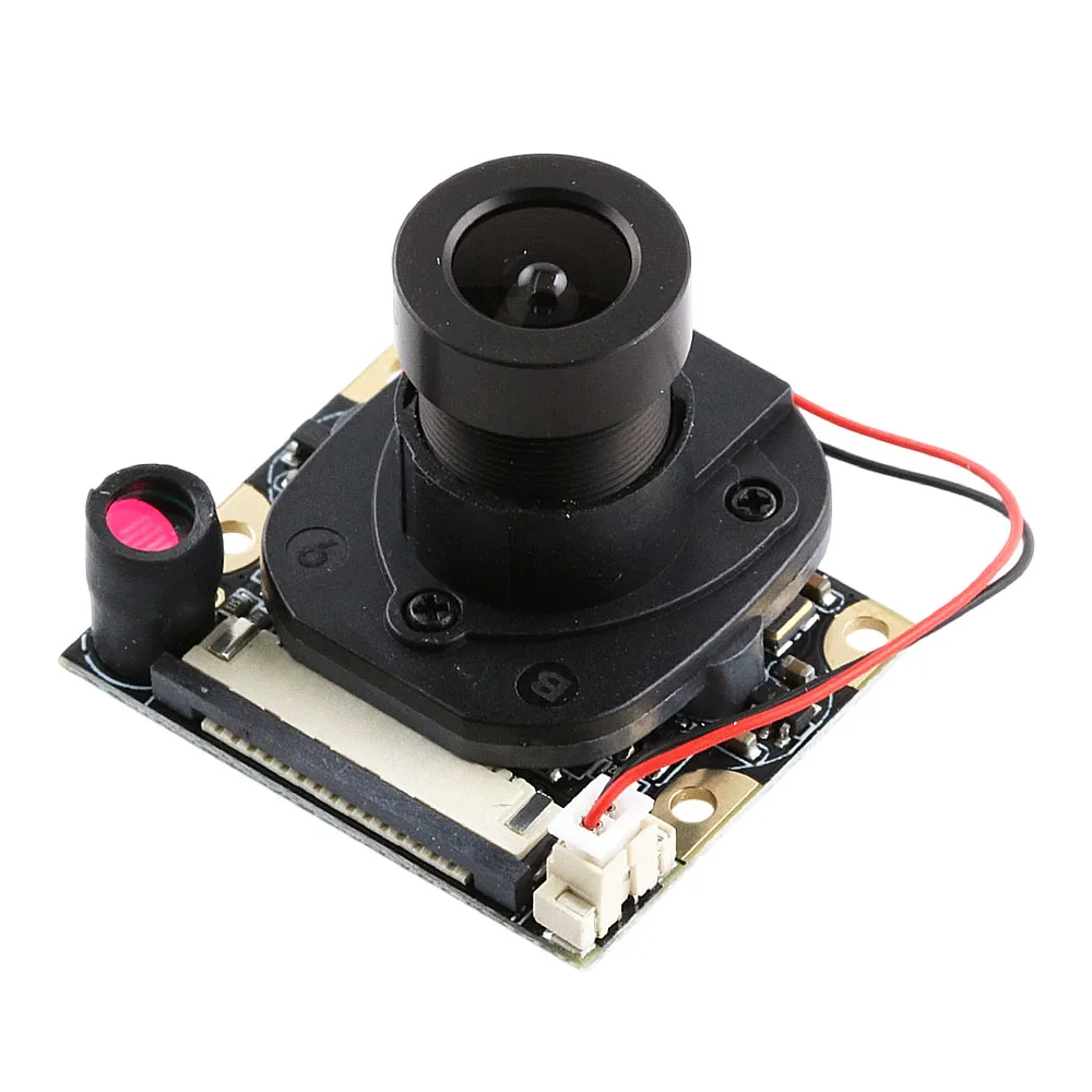 OV5647 Camera Module for Raspberry Pi 3B+ 4 Adjustable Focus 75 Degree FOV 3.6mm Len 5MP HD CSI Interface Infrared Night Vision