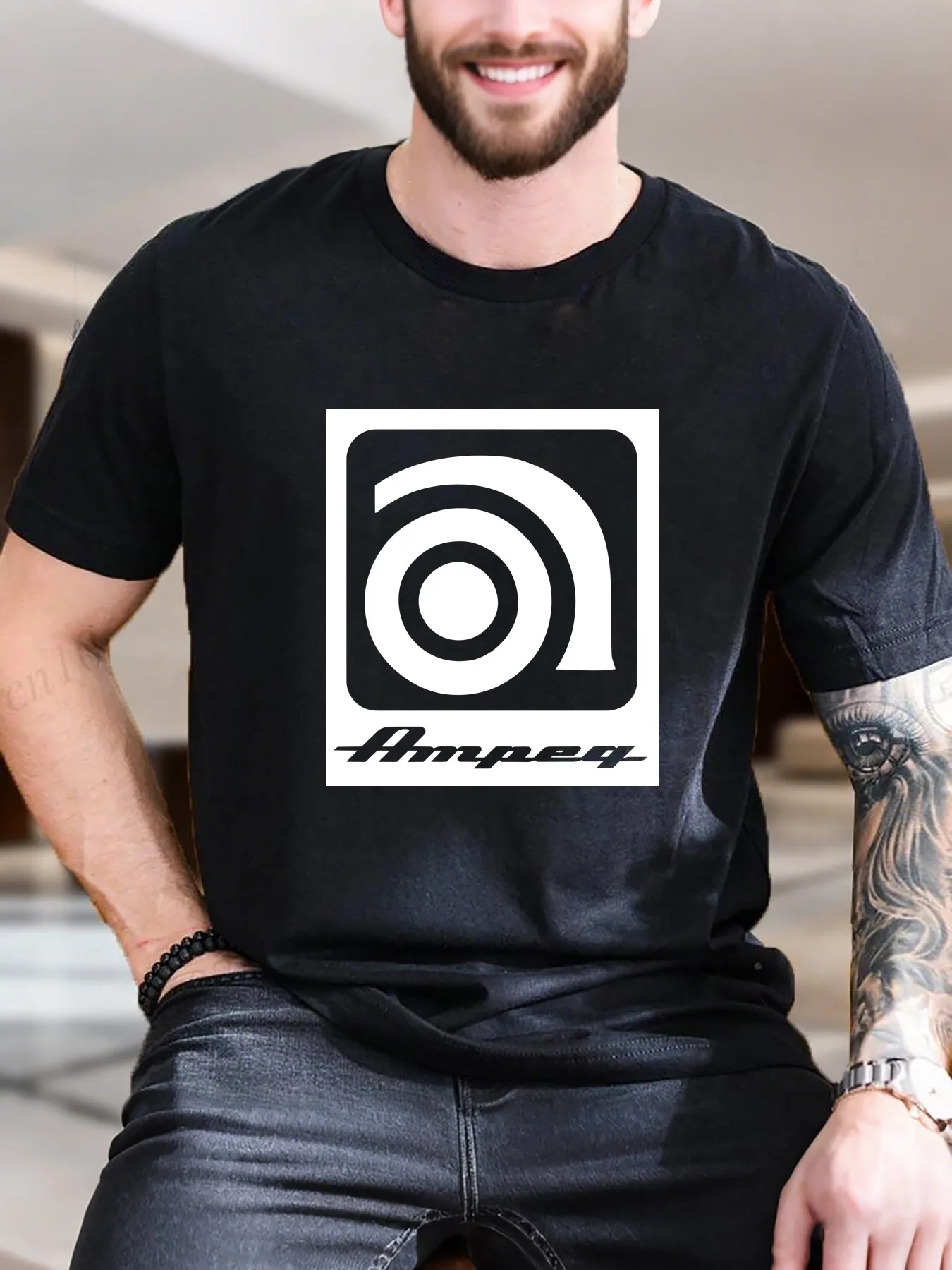 

New Arrival Fashion Men's Printed Short Sleeve T-Shirt Dark Phone Guy Design 100% Cotton Comfortable Casual Tee Breathable Soft