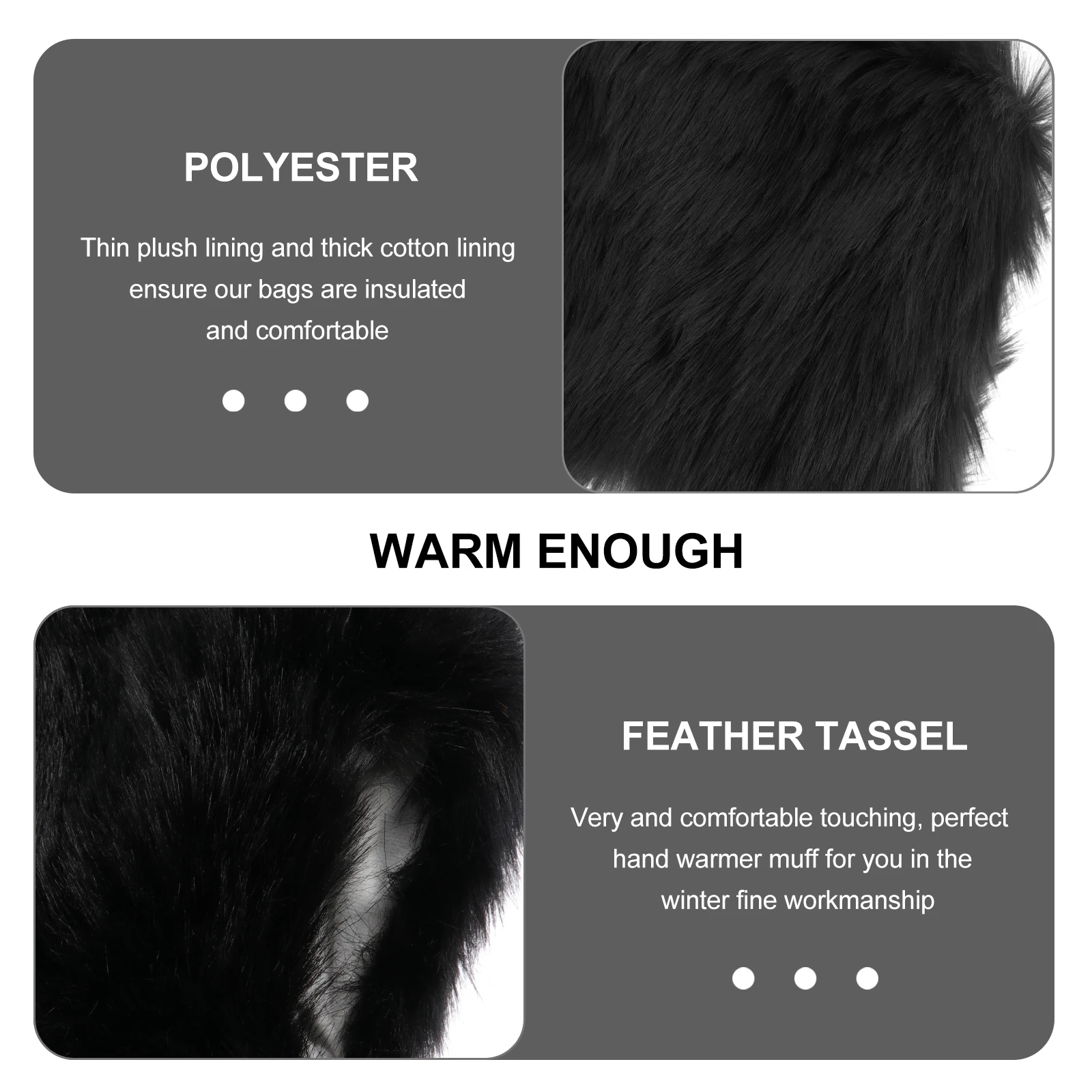 

Hand Warmer Hands Cover Hanging Pouch Winter Accessories Polyester Muff Reusable Warmers Portable