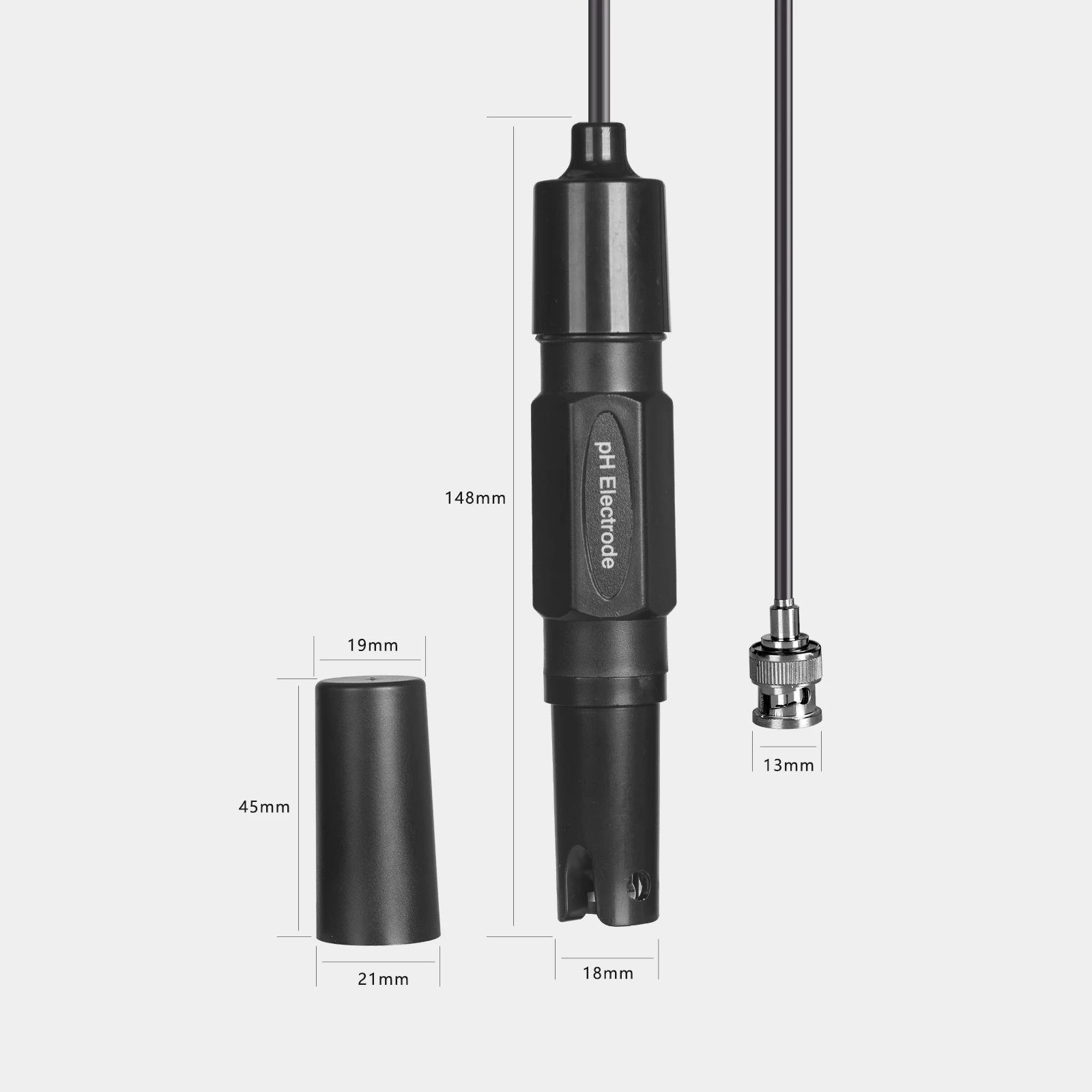 مختبر المهنية القطب حوض السمك المائية مختبر pH القطب التحقيق BNC تحكم متر موصل