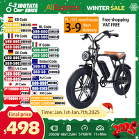 IDOTATA V8 Pro Electric Bike for Adults, 1000W Motor, 48V, 25Ah, 20inch, 4.0 Fat Tires, Snow Mountain E-Bike, Electric Bicycle