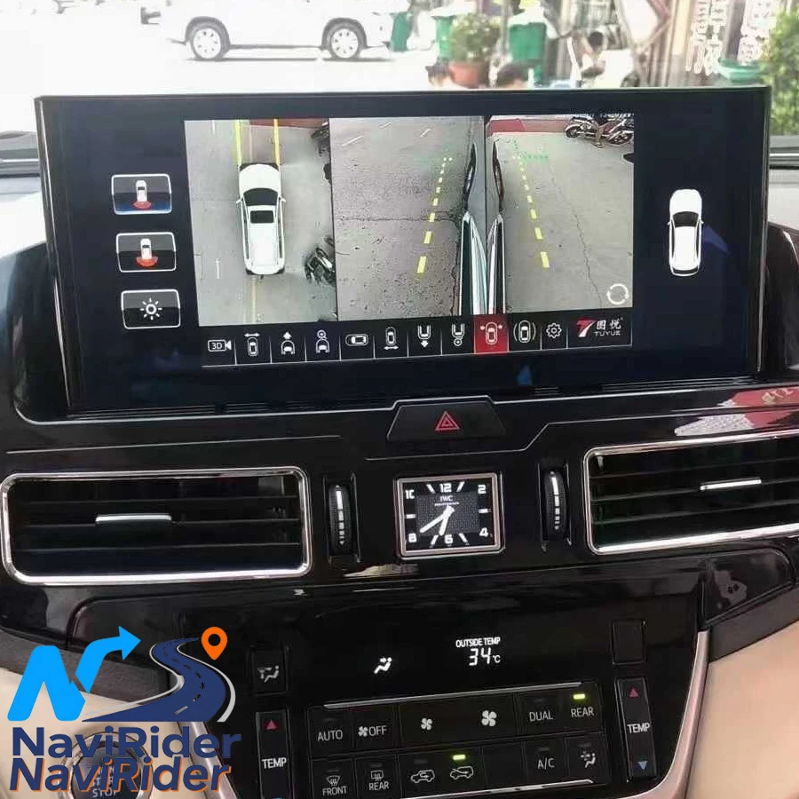 Car Android Car Radio Navigation Stereo 12.3'' Multimedia Video Player For Toyota Land Cruiser 200 LC200 LC300 2007-2021 CarPlay