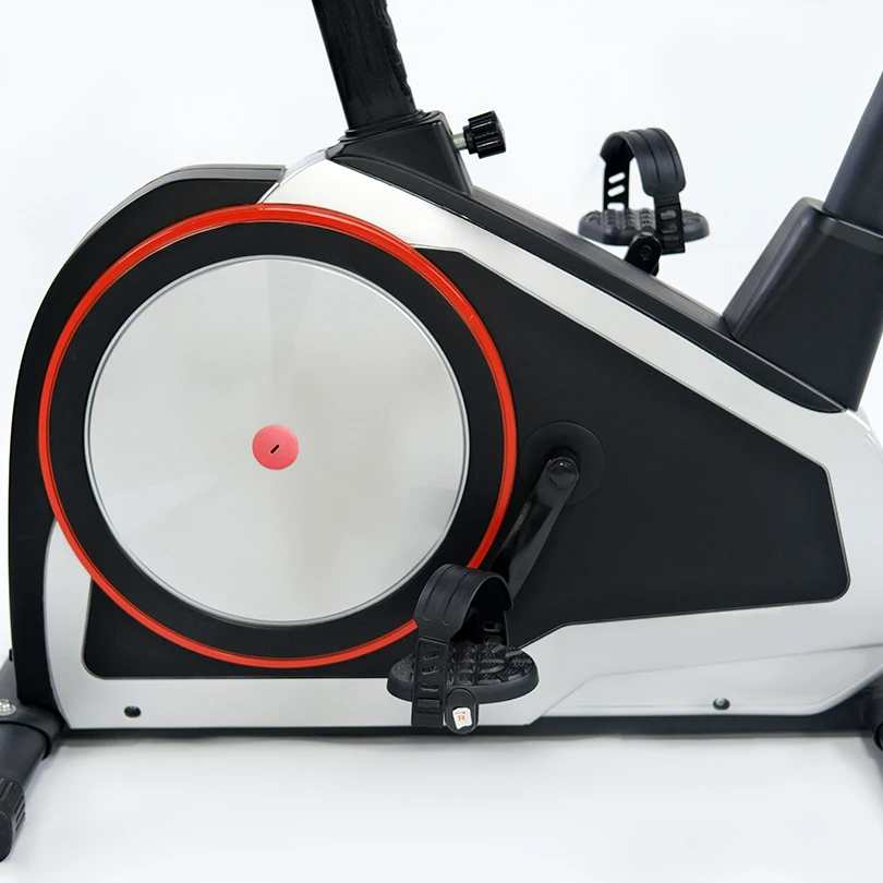Sturdy Frame Home Use Indoor Cycling Wind Resistance Upright Bike with 7kg Flywheel 32 Levels Premium Gym Equipment