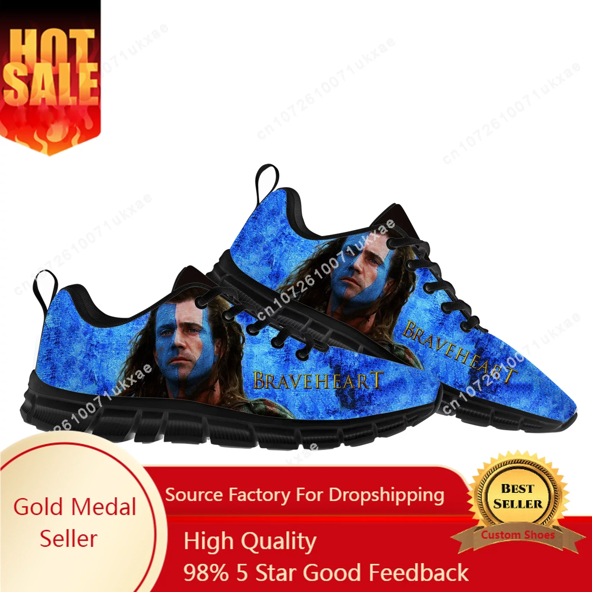 

Braveheart Sports Shoes Mens Womens Teenager Kids Children Sneakers High Quality William Wallace Casual Sneaker Custom Shoes