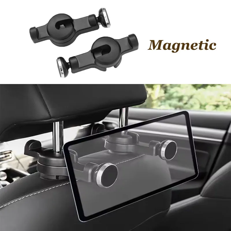 

2 in 1 car magnetic holder,Car headrest support hook magnetic phone holder,magsafe car headrest tablet mount