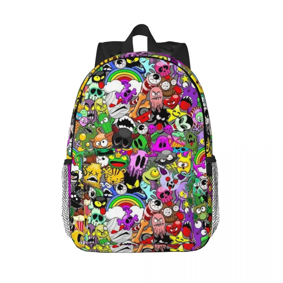 Monsters Doodles Personages Saga Mode Kinderrugzak Schooltas Kinderen Jongens Meisjes Kleuterschool Student Schooltas