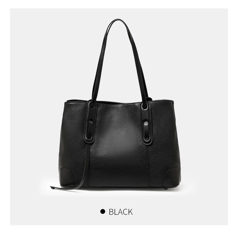 Echte Leder-Damenhandtasche, Große Kapazität Shopper-Tasche, Neue 2026 Mode-Schultertasche für Frauen, Rindsleder-Shopper, Große Tasche – Detail 6