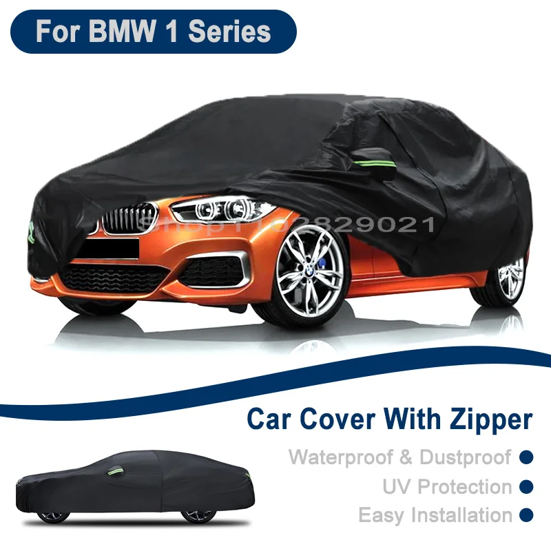 

Outdoor Full Vehicle Cover For BMW 1 Series - Side Zipper Design, Waterproof Dustproof Sun Protection Car Cover