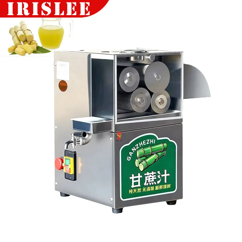 

Special Sugarcane Pressing Equipment 4 Rollers Commerical 220V Electric 750W Sugarcane Juicer New Sugarcane Extractor