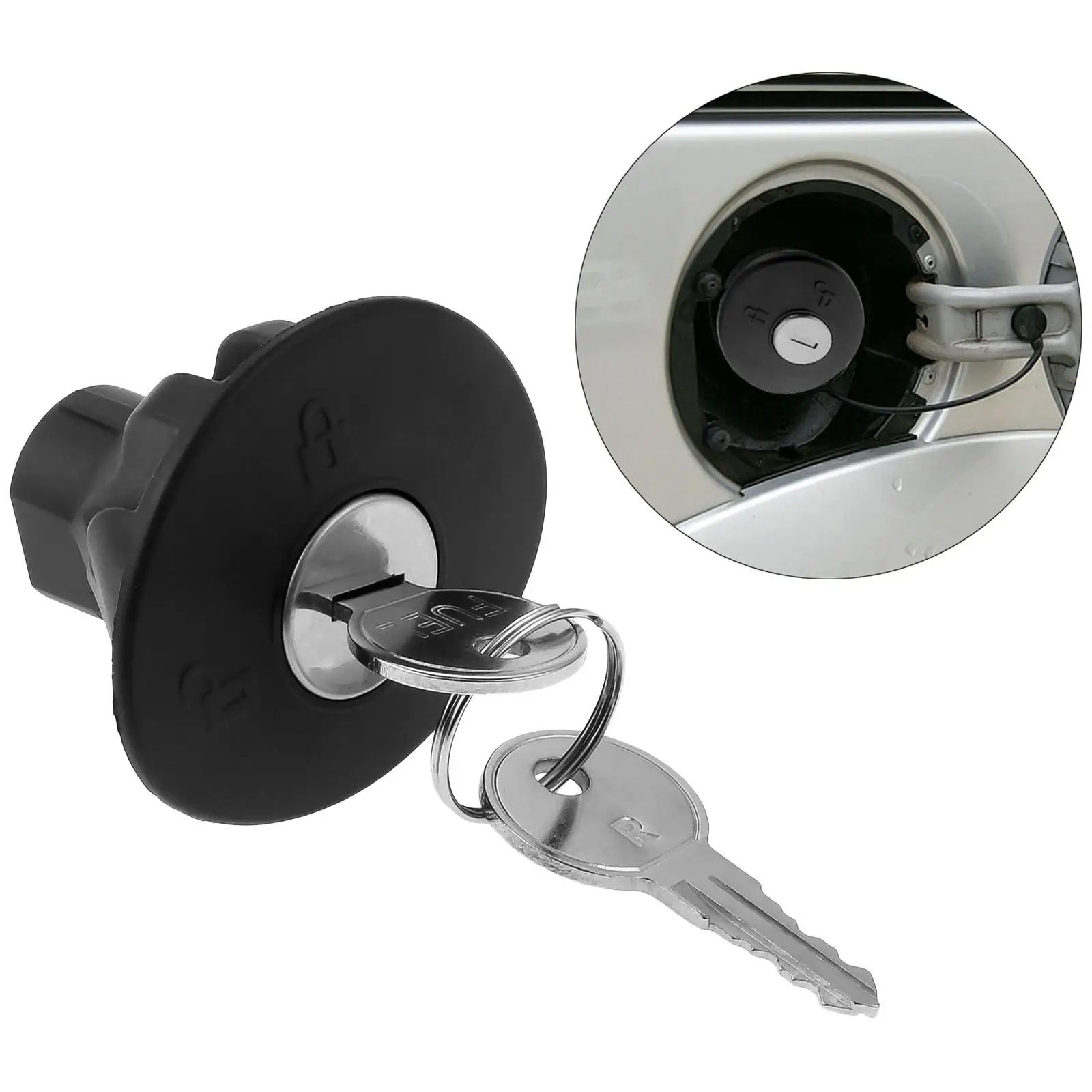 Body Components - Rear Body System Locking Gas Fuel Tank Plug Cover Lock With 2 Keys for Ford Edge Explorer F150  cars parts