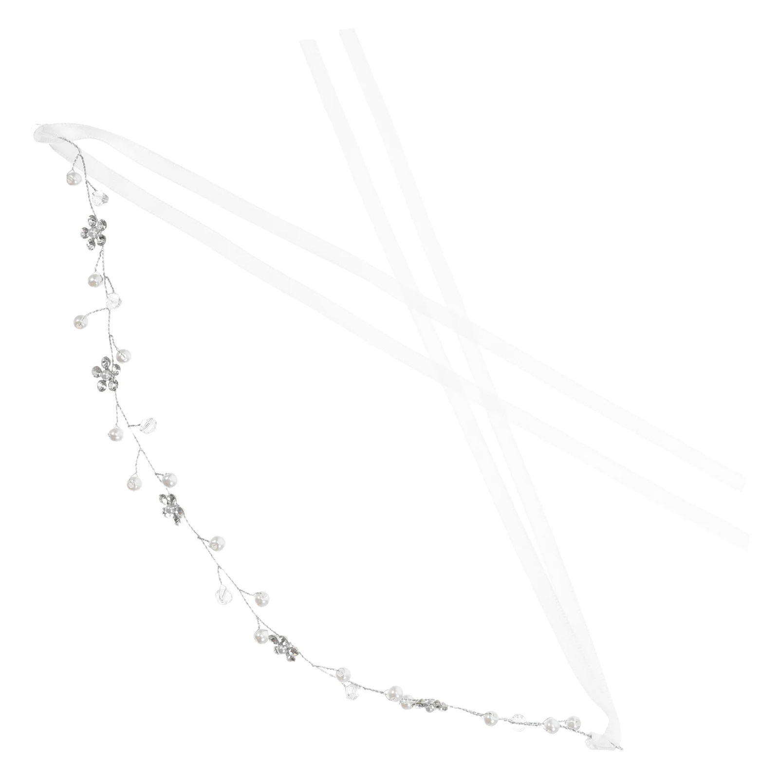 

Rhinestone Plum Blossom Hairband Crystal Headband Bride Wedding Bachelorette Bridal Headwear Pearl Headdress Girl Hoop