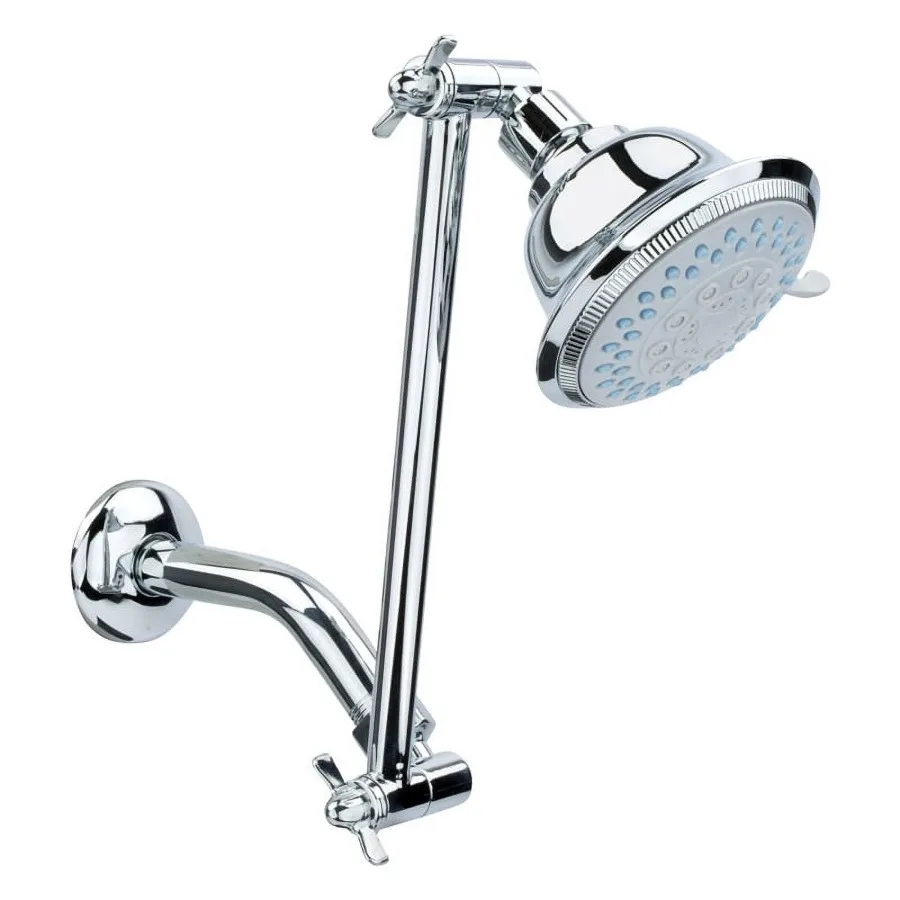 Adjustable Arm 5 Function Showerhead Chrome