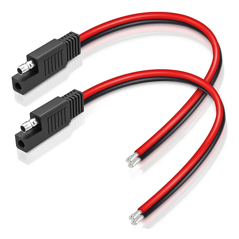 1pcs DIY SAE Single Head Cable SAE Single Ended Extension Cable 10AWG 30CM for Automobile Solar Panel