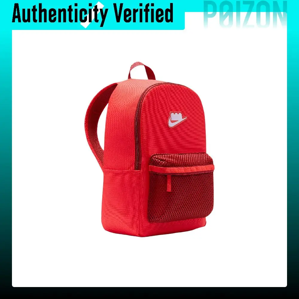 Mochila Nike LEGO Collaboration Heritage de poliéster para hombre, color rojo Gale, HV6609-612