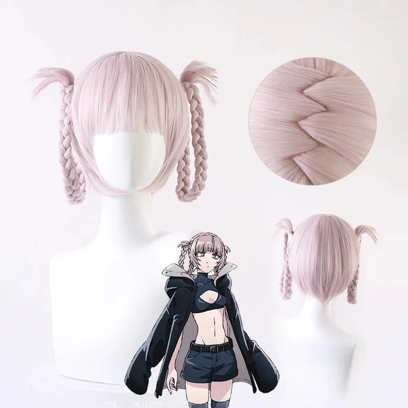♥ Nuevo Conjunto de Disfraz de Cosplay de Anime Call of The Night 2026 de Nanakusa Nazuna: Peluca, Capa Negra, Chaqueta, Chaleco de Cuero y Pantalones Cortos ★ Mira a mí