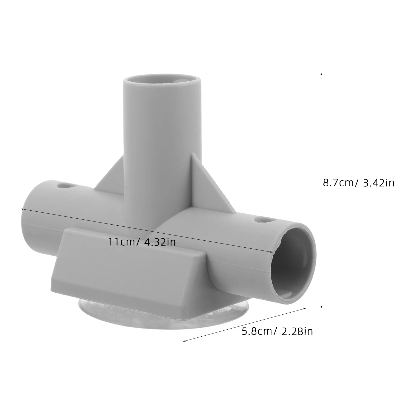 1 pz connettore per tubo a 3 vie con giunto a forma di T per la sostituzione dei parchi base di aspirazione forte connettore in plastica durevole recinzioni cortile