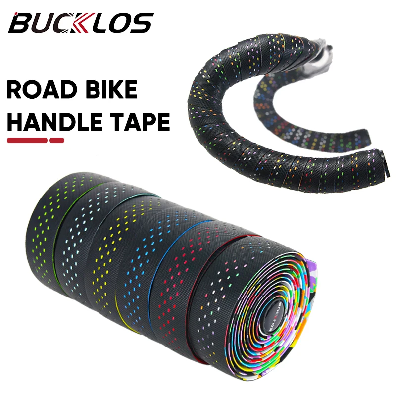 BUCKLOS Bicycle Handlebar Tape Speed Racing Road Bike Handle Bar Wrap Anti Slip Shock Absorption Straps Belt Bicycle Accessories