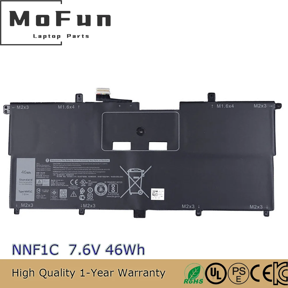 New Original NNF1C HMPFH Laptop Battery For Dell XPS 13 9365 2in1 2017 Series 13-9365-D1605TS