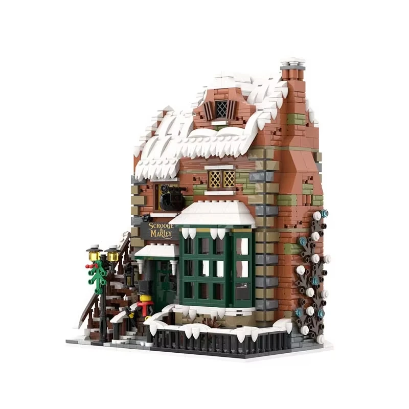 

1831 MOC Winter Village Series Building Office Model DIY Assembled Building Block Toy, Children's Birthday Gift