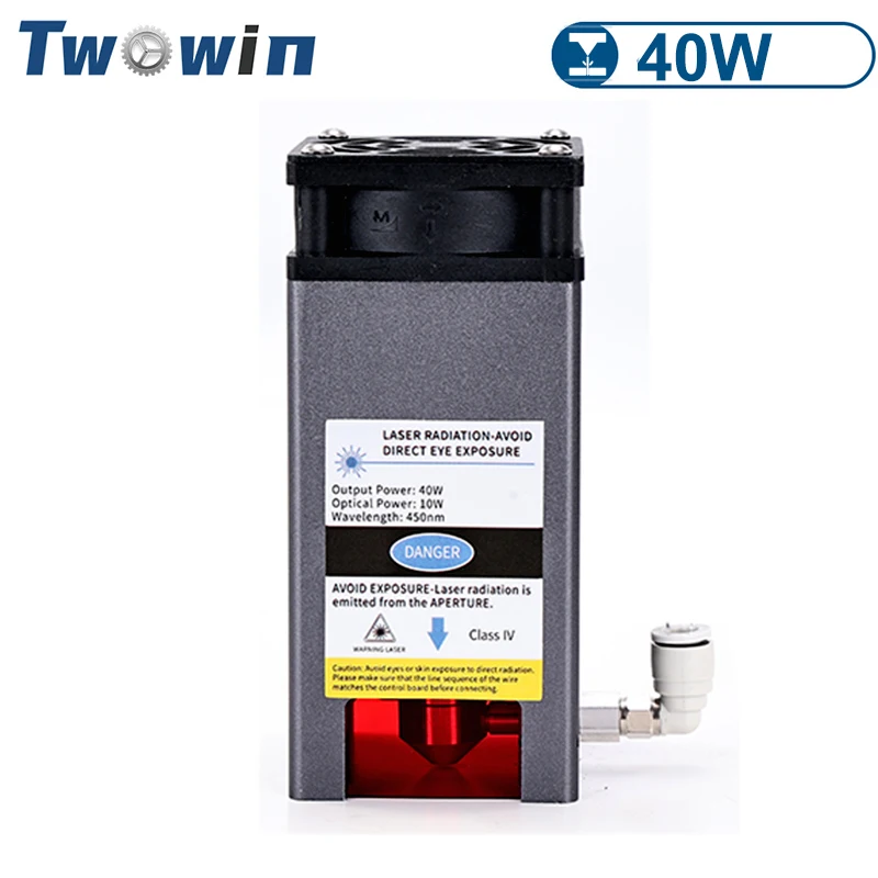 

TWOWIN Laser Engraver Module 40W Laser Head Built-in Air Assist P-10W-F30 For CNC Engraving Cutting Machine