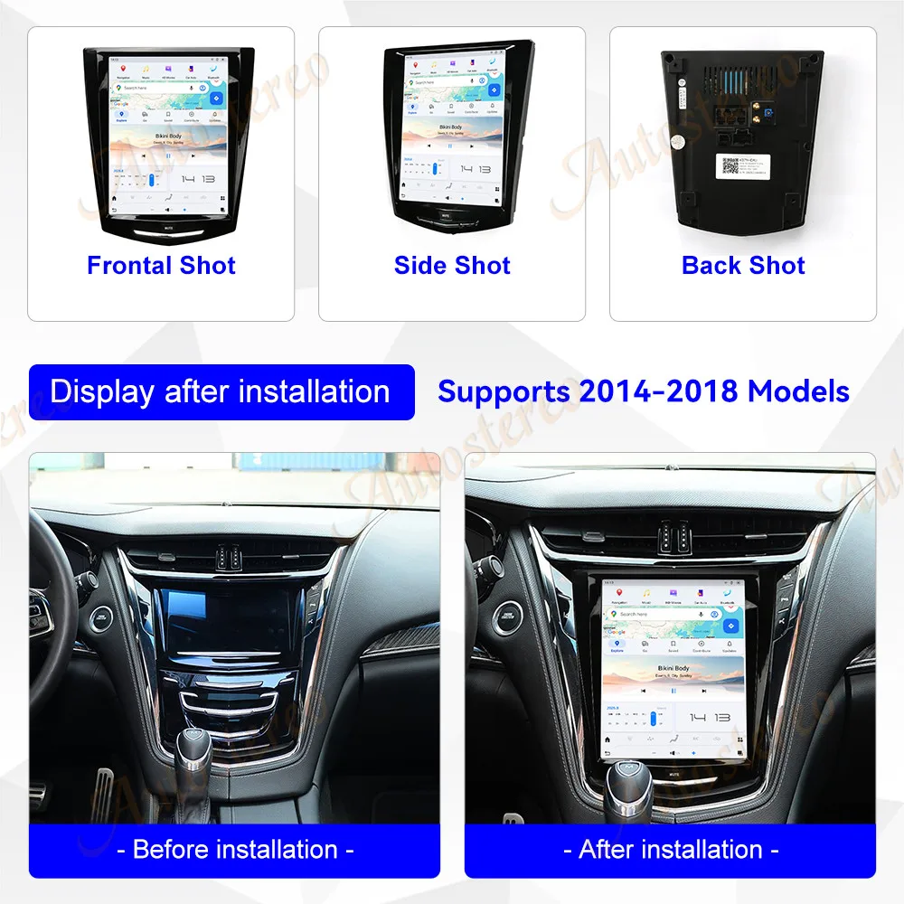 10.5 Android 13 Carplay For Cadillac Escalade ATS CTS SRX 2014-2018 Car GPS Navigation Head Unit Multimedia Player Car Radio