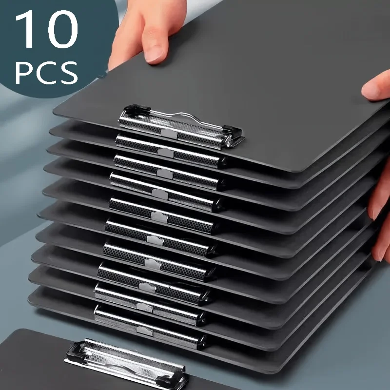 10pcs A4 Writing Board Folder, Sturdy Clipboard, Multi-functional File Drawing Pad, Invoice Holder for Home Studio Office