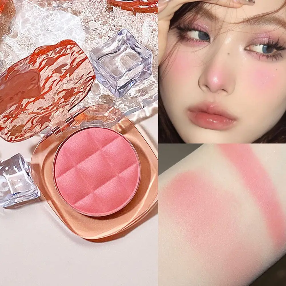 Blush Makeup Palette Peach Pink Orange Red Rouge Eyeshadow Cheek Matte Blusher Tint Contour Cosmetics Korean Natural I9J9