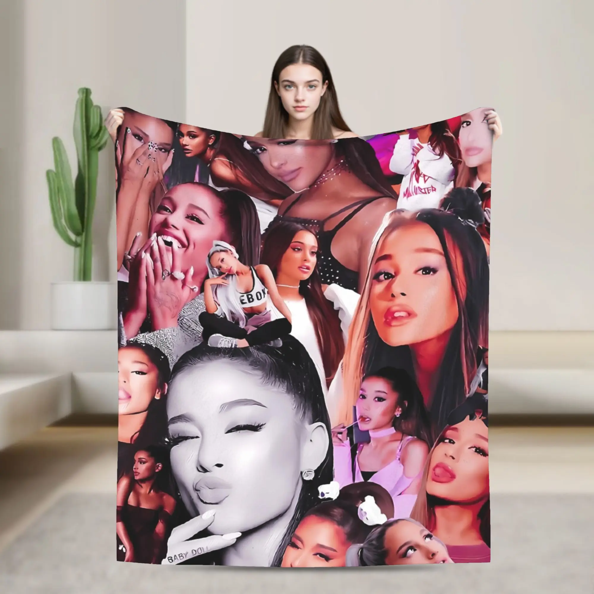 The Best Singer Ariana Blanket Fleece Summer Air Conditioning Grande Pop Music R&B  Multifunction Ultra-Soft Throw Blanket Quilt