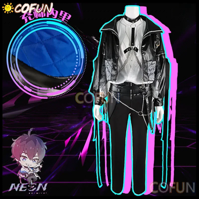 COFUN NU: كرنفال إيدن أزياء تنكرية للهالوين بدلة ألعاب ملابس زي كرنفال نيون