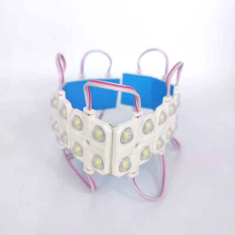 20pcs 4 LEDS LED Module Square High Power Module White 6000k 2.4w  200 LM Sign Letter Storefront Showcase Backlight  AD Light