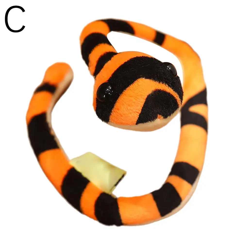 2025 Snake Plush Snake Toy Snake New Year Gift Toy Children Colorful Holiday Simulated Plush Home Decoration C1x0