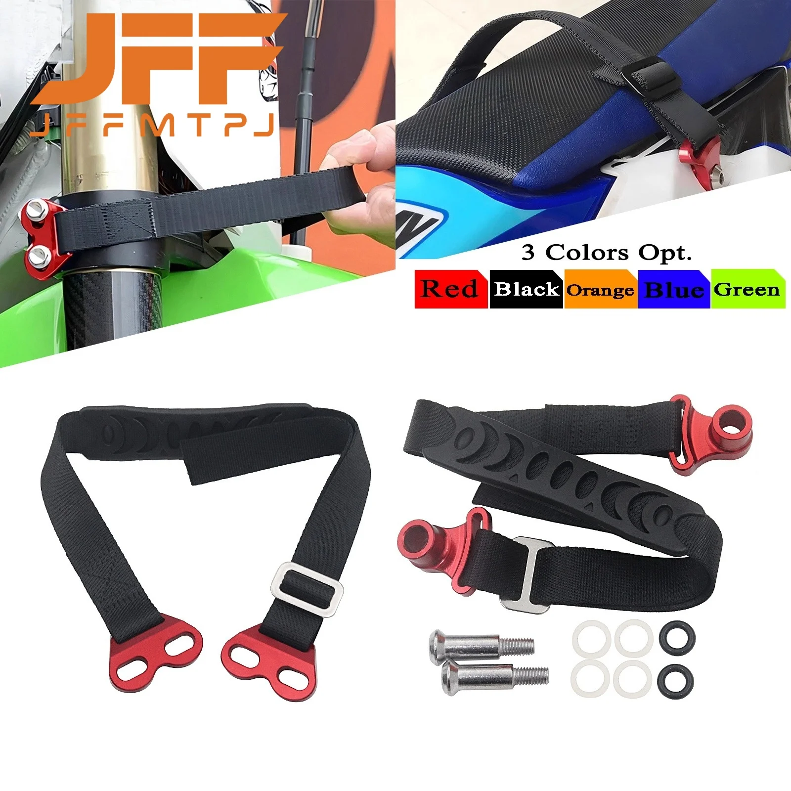 Universial CNC Rescue Traction Strap Pull Sling Belt For KTM Husqvarna Yamaha Kawasaki Suzuki Honda CRF YZF EXC SX KLX 125-500