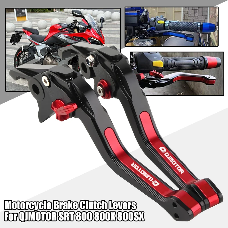 

For QJMOTOR SRT 800 800X 800SX Motorcycle Accessories CNC Aluminum Brake Clutch Levers 3D Short Adjustable Levers