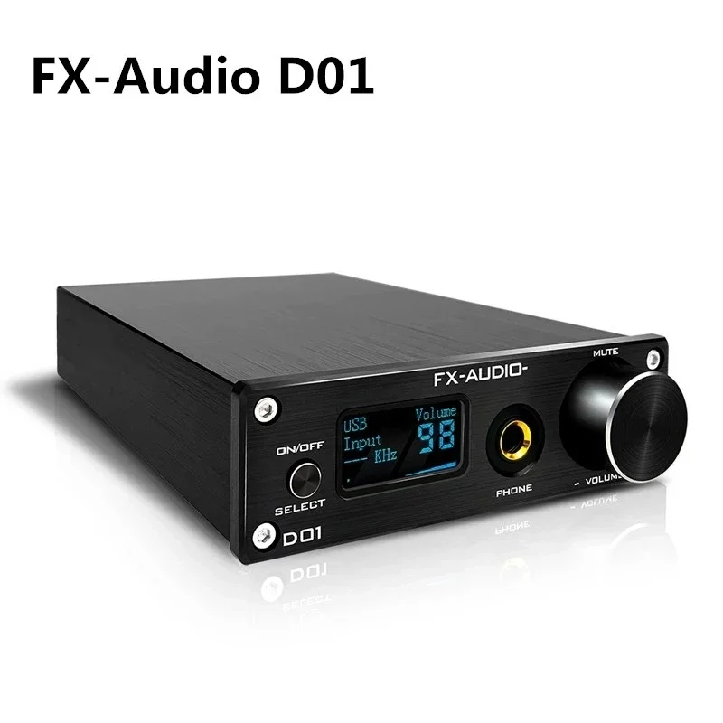 FX-Audio D01 USB DAC Headphones Amplifier Bluetooth 5.0 ES9038Q2M 32Bit 768kHz DSD512 XU208 Amplifier Line Out audio Decoder