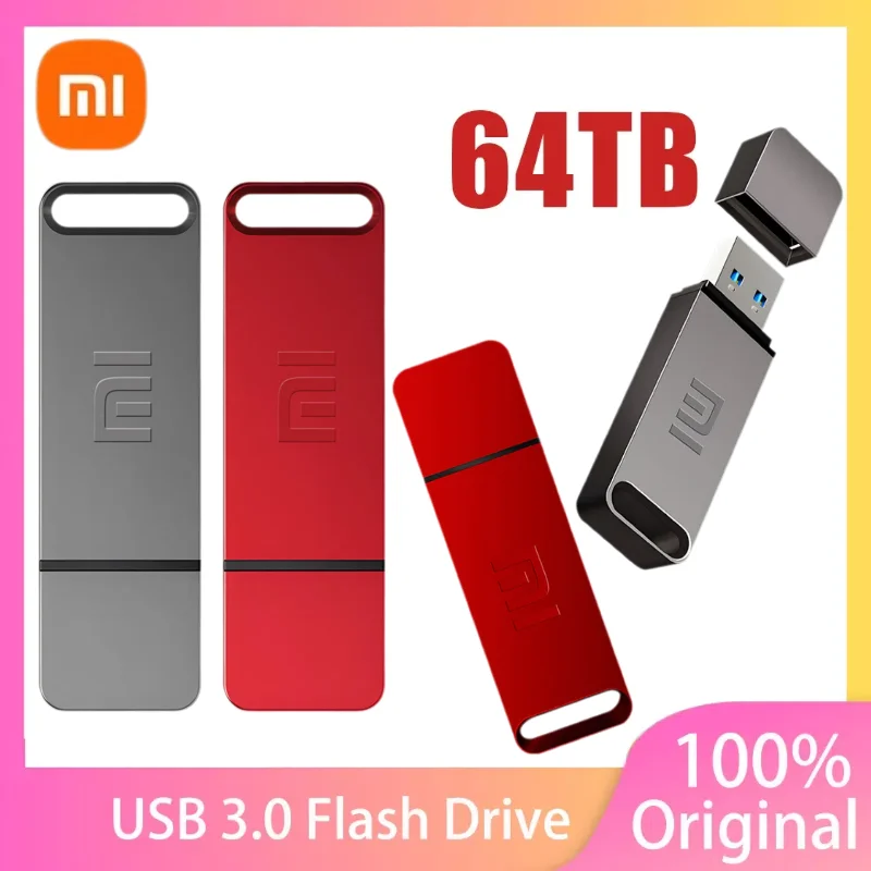 Xiaomi 16 ТБ USB-накопитель Usb3.2 Супервысокоскоростной флэш-накопитель с металлической передачей U-диска Pen Drive Тип C Диск памяти SSD PenDrive