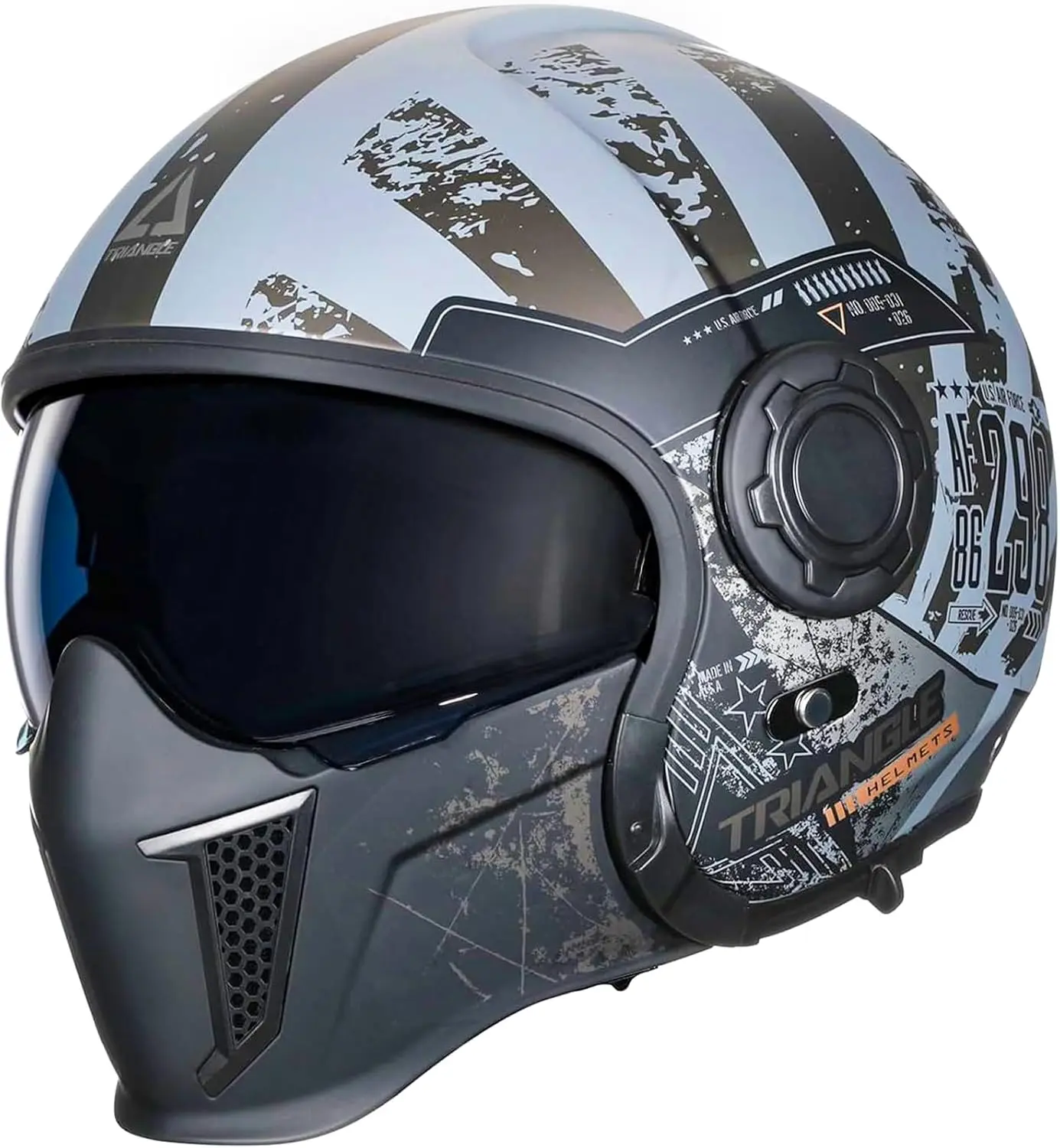 

Полнолицевые мотоциклетные шлемы Внедорожный шлем для мотокросса для мужчин и женщин с двойным козырьком и внутренним тонированным солнцезащитным козырьком с открытым лицом 3/4 Adu