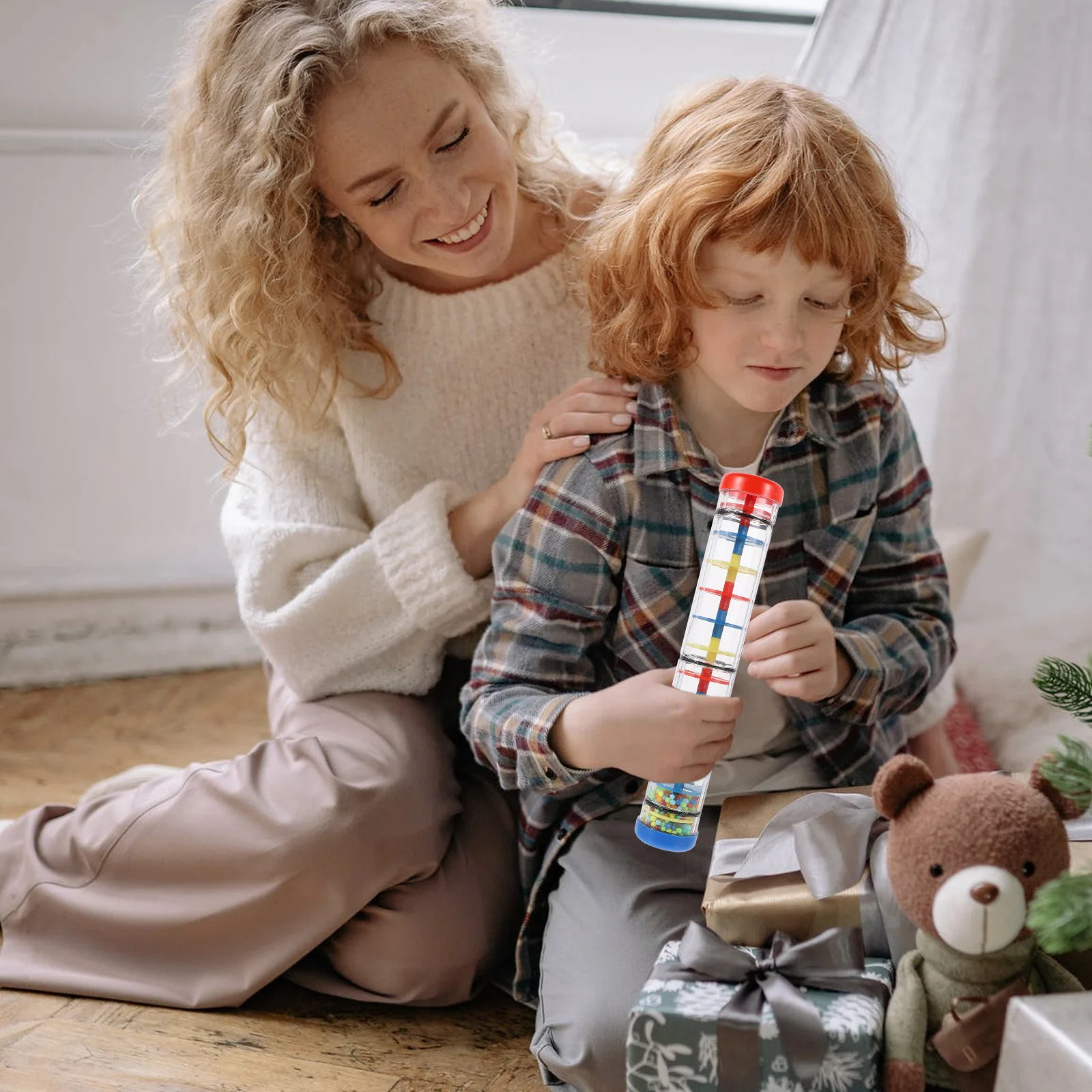 1Pcs Regentropfen Sound Regen Instrument Verschiedene Farbe Kognitive Pädagogisches Spielen Assistent Frühen Musik Lernen Baby Instrument