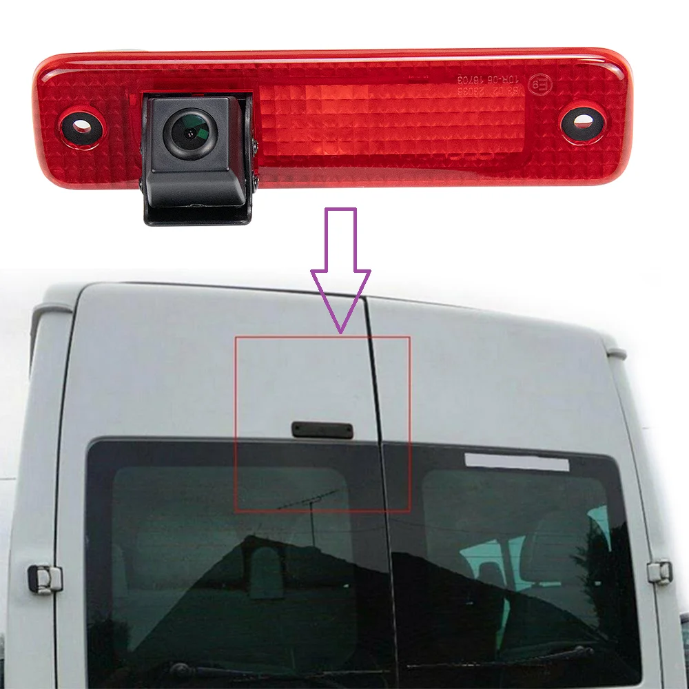 E9 Camera for Ford Transit MK7 Toumeo Furgon MK4 2006-2014 ,HD 720P 3rd Replacement Brake Light Rear view Night Vision Camera