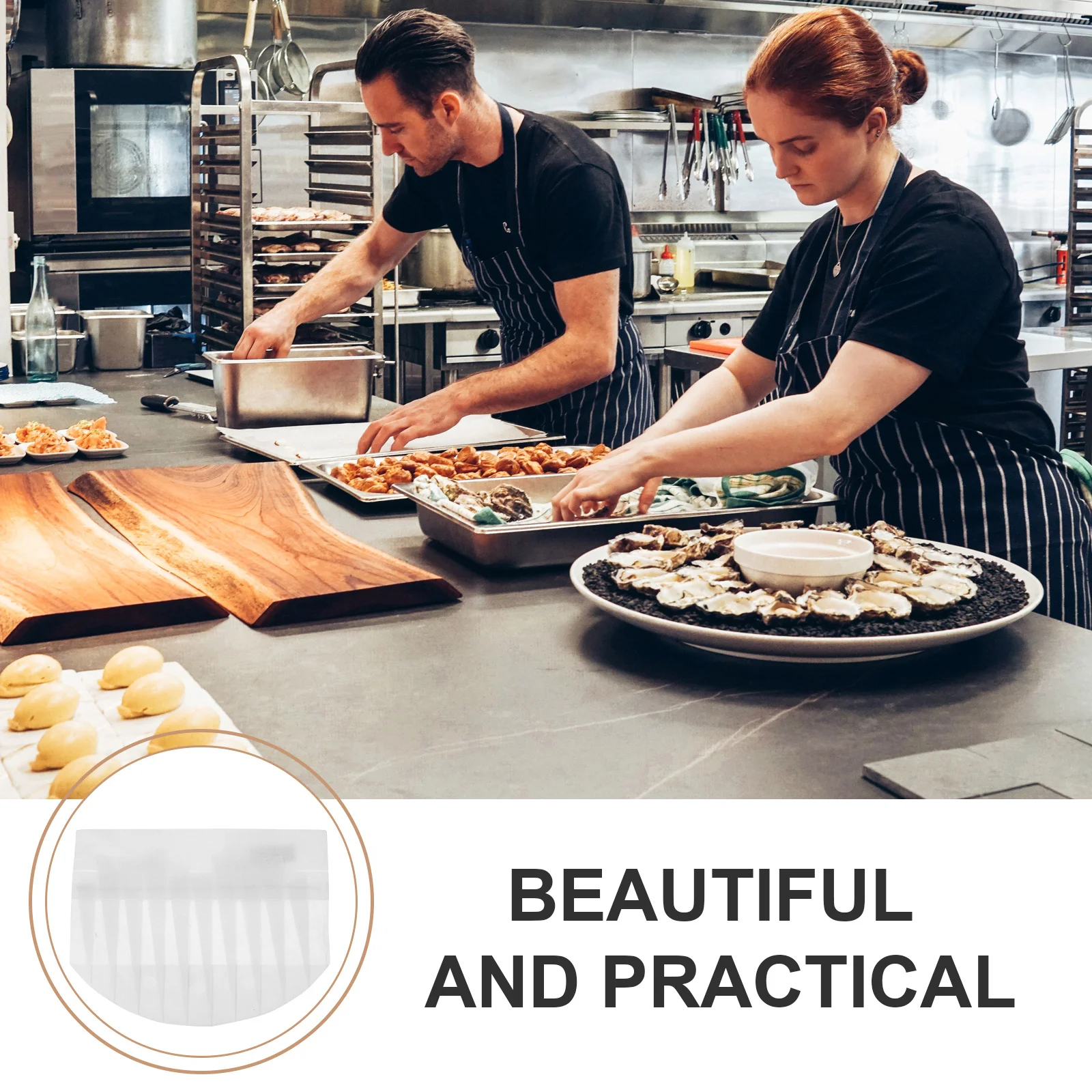 20pcs Disposable Non-Woven Chef Hat White Cooking Cap For Kitchen Restaurant Catering Bbq Baking Cook Uniform Hat Server Cap