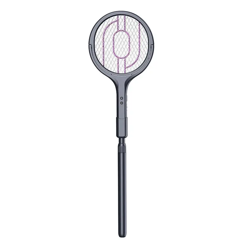 AT44-Mosquito Swatter With Mosquito Killer Lamp 2-In-1 Telescopic Electric Indoor Outdoor Fly Insect Trap Multifunctional