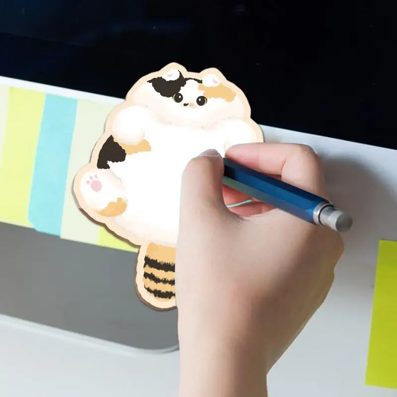 แมวน่ารัก Sticky Notes Note Pads เตือนน่ารัก Notepad Memo Easy โพสต์สนุกกาวสติกเกอร์สําหรับเพื่อนคนรักแมว