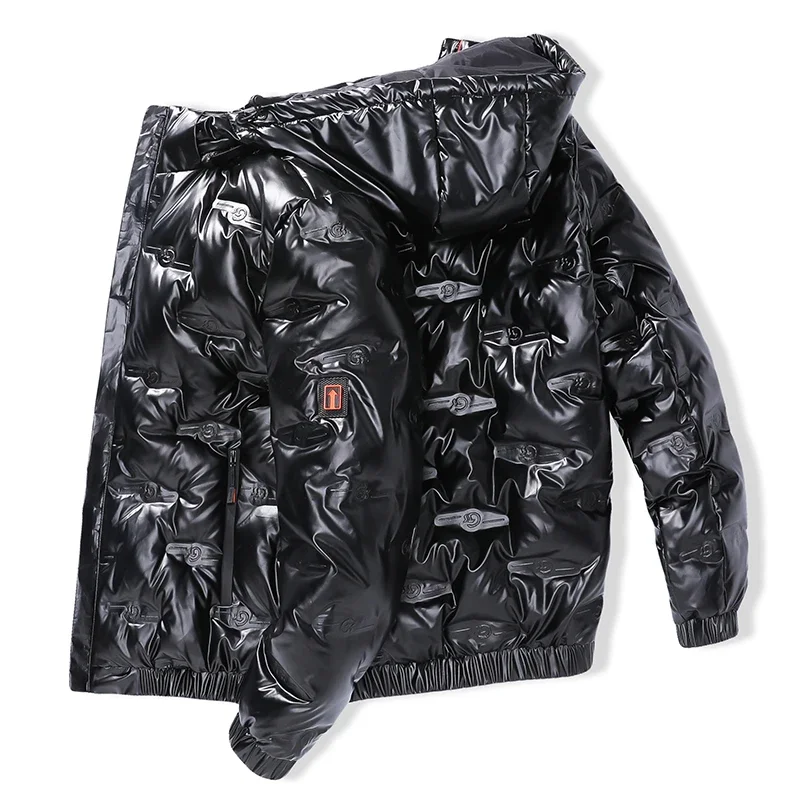 

Autumn Winter Fashion Men Outwear Tops Male Duck Down Jacket Padded Waterproof Thicken Warm Hooded Cardigan Oversize Causal Coat