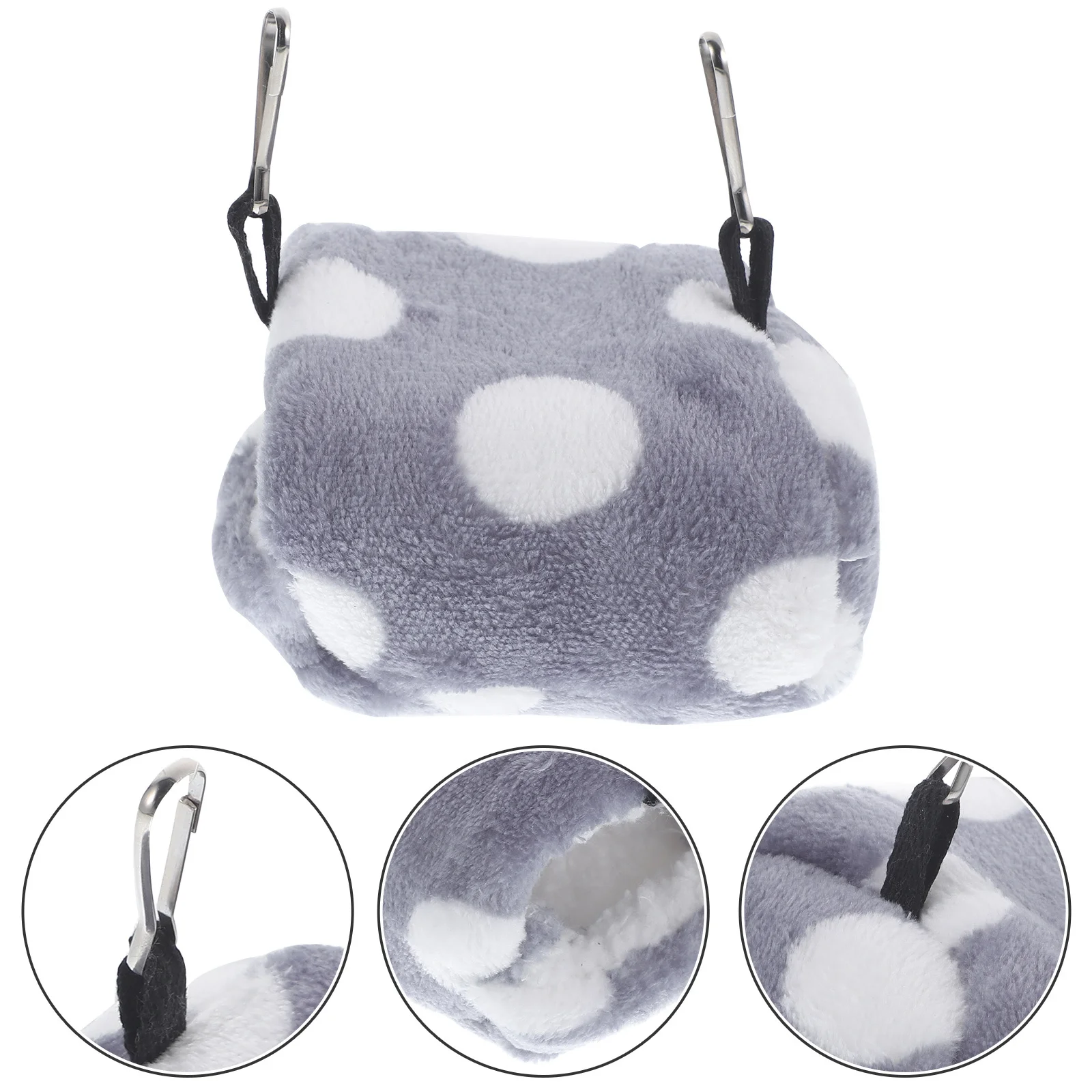 

Warm Fleece Pet Bed Insulated Shelter For Hamster Squirrel Chinchilla Hedgehog Size S Parrots Hammock Animal Hut